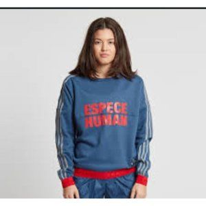 Adidas x Pharrell Williams Womens HU Race blue marine Sweatshirt size Small